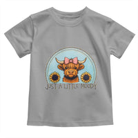 Just A Little Moody Toddler T Shirt Funny Sarcasm Highland Cattle - Wonder Print Shop