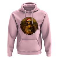 Chritsmas Mona Lisa Hoodie Funny Holiday Kitty Lover - Wonder Print Shop