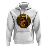 Chritsmas Mona Lisa Hoodie Funny Holiday Kitty Lover - Wonder Print Shop