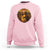 Chritsmas Mona Lisa Sweatshirt Funny Holiday Kitty Lover - Wonder Print Shop