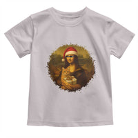 Chritsmas Mona Lisa Toddler T Shirt Funny Holiday Kitty Lover - Wonder Print Shop