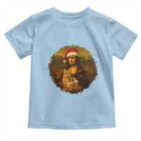 Chritsmas Mona Lisa Toddler T Shirt Funny Holiday Kitty Lover - Wonder Print Shop
