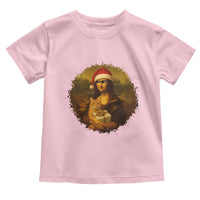 Chritsmas Mona Lisa Toddler T Shirt Funny Holiday Kitty Lover - Wonder Print Shop