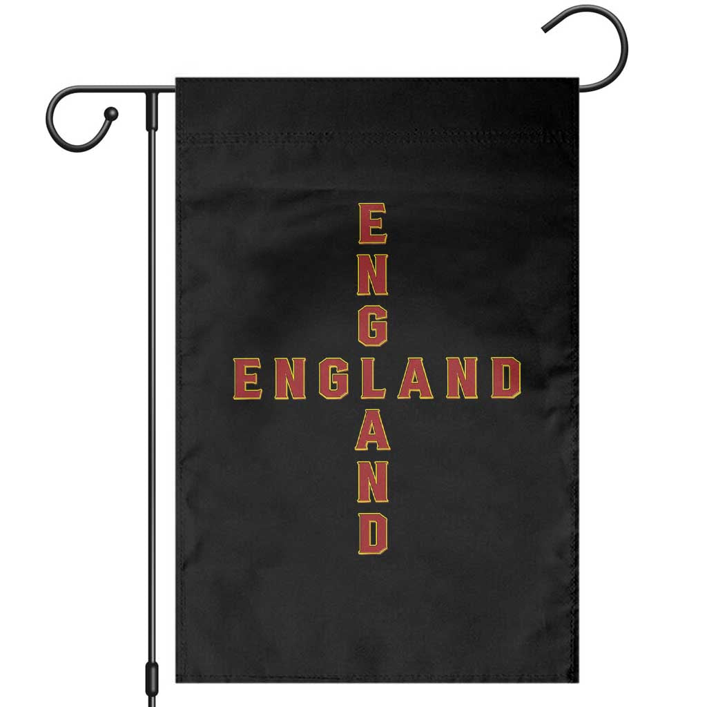 England Pride Cross Shape Typography Graphic Garden Flag