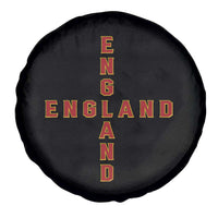 England Pride Cross Shape Typography Graphic Spare Tire Cover
