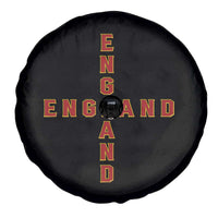 England Pride Cross Shape Typography Graphic Spare Tire Cover
