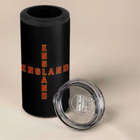 England Pride Cross Shape Typography Graphic 4 in 1 Can Cooler Tumbler