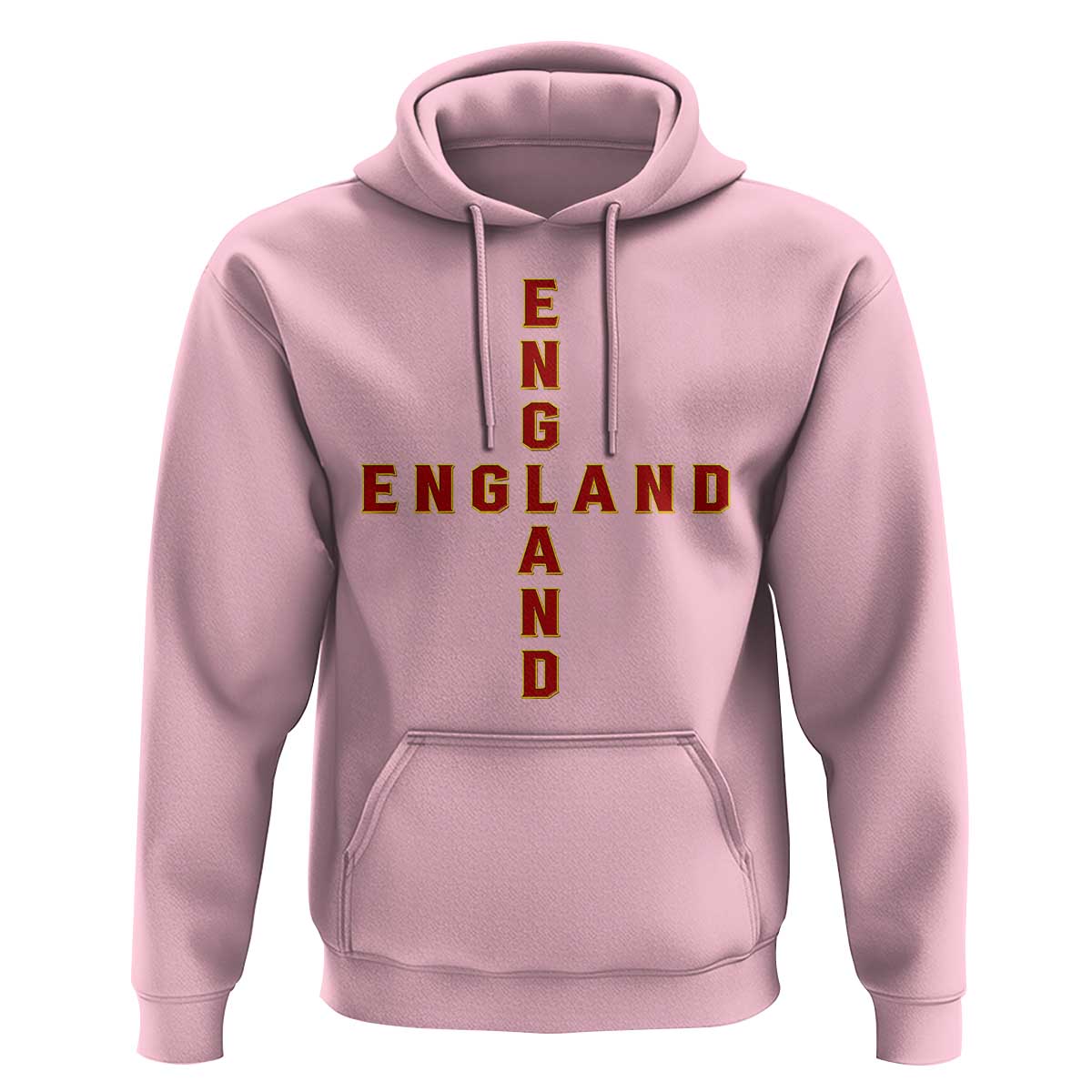 England Pride Cross Shape Typography Graphic Hoodie
