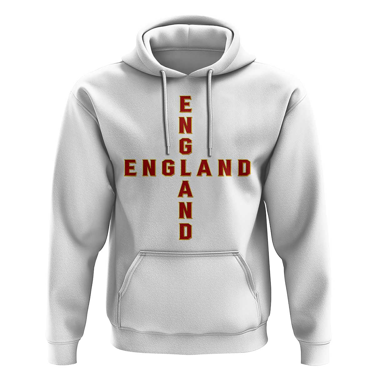 England Pride Cross Shape Typography Graphic Hoodie