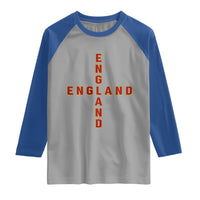 England Pride Cross Shape Typography Graphic Raglan Shirt