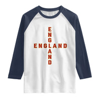 England Pride Cross Shape Typography Graphic Raglan Shirt