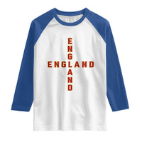 England Pride Cross Shape Typography Graphic Raglan Shirt