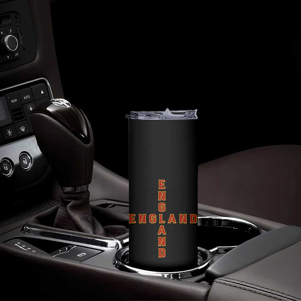 England Pride Cross Shape Typography Graphic Skinny Tumbler