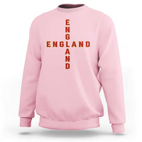 England Pride Cross Shape Typography Graphic Sweatshirt