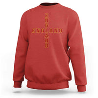 England Pride Cross Shape Typography Graphic Sweatshirt