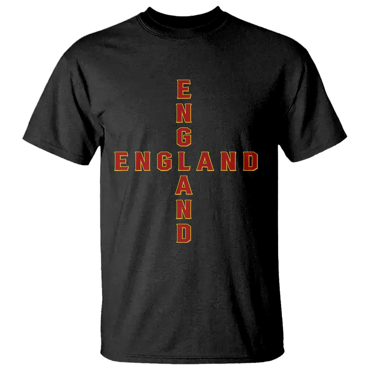 England Pride Cross Shape Typography Graphic T Shirt