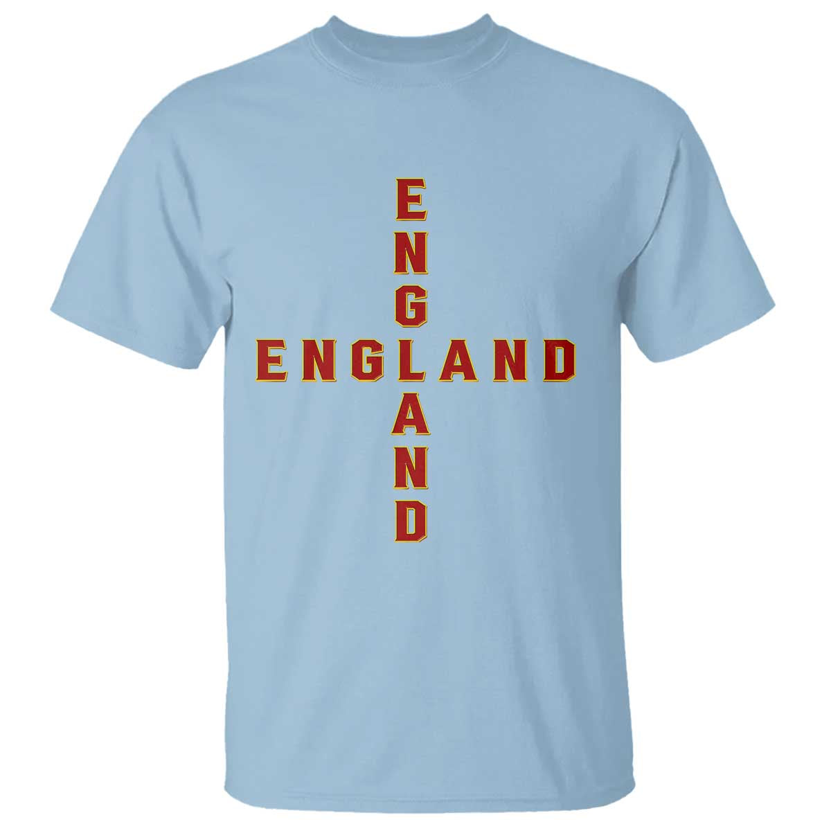 England Pride Cross Shape Typography Graphic T Shirt