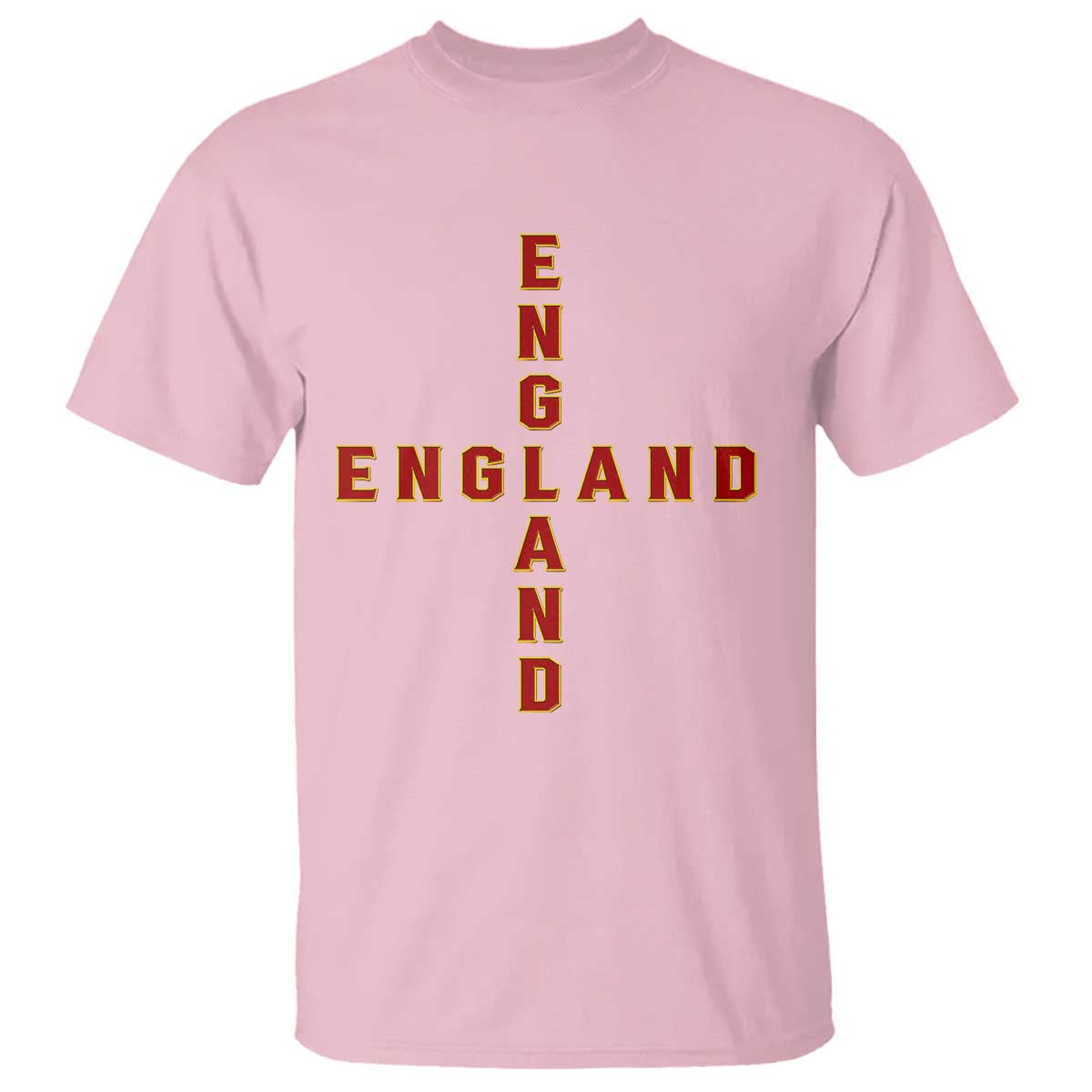 England Pride Cross Shape Typography Graphic T Shirt