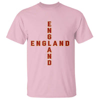England Pride Cross Shape Typography Graphic T Shirt
