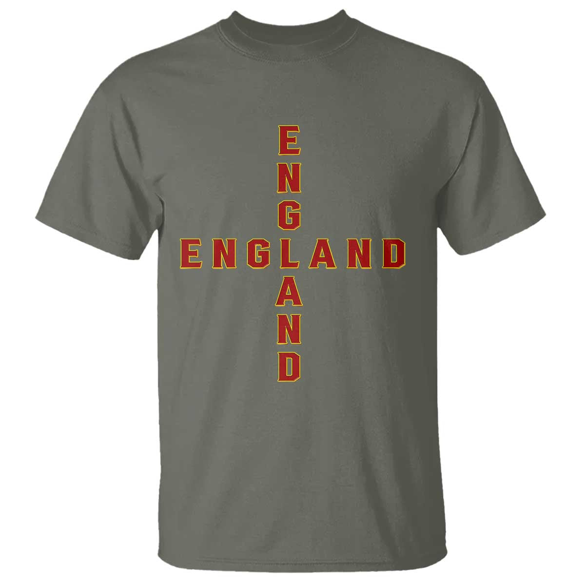 England Pride Cross Shape Typography Graphic T Shirt