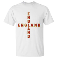 England Pride Cross Shape Typography Graphic T Shirt