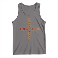 England Pride Cross Shape Typography Graphic Tank Top