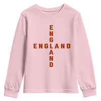 England Pride Cross Shape Typography Graphic Youth Sweatshirt