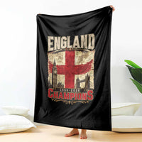 Vintage England Champions Throw Blanket Proud Football Fan Heritage