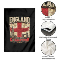 Vintage England Champions Garden Flag Proud Football Fan Heritage