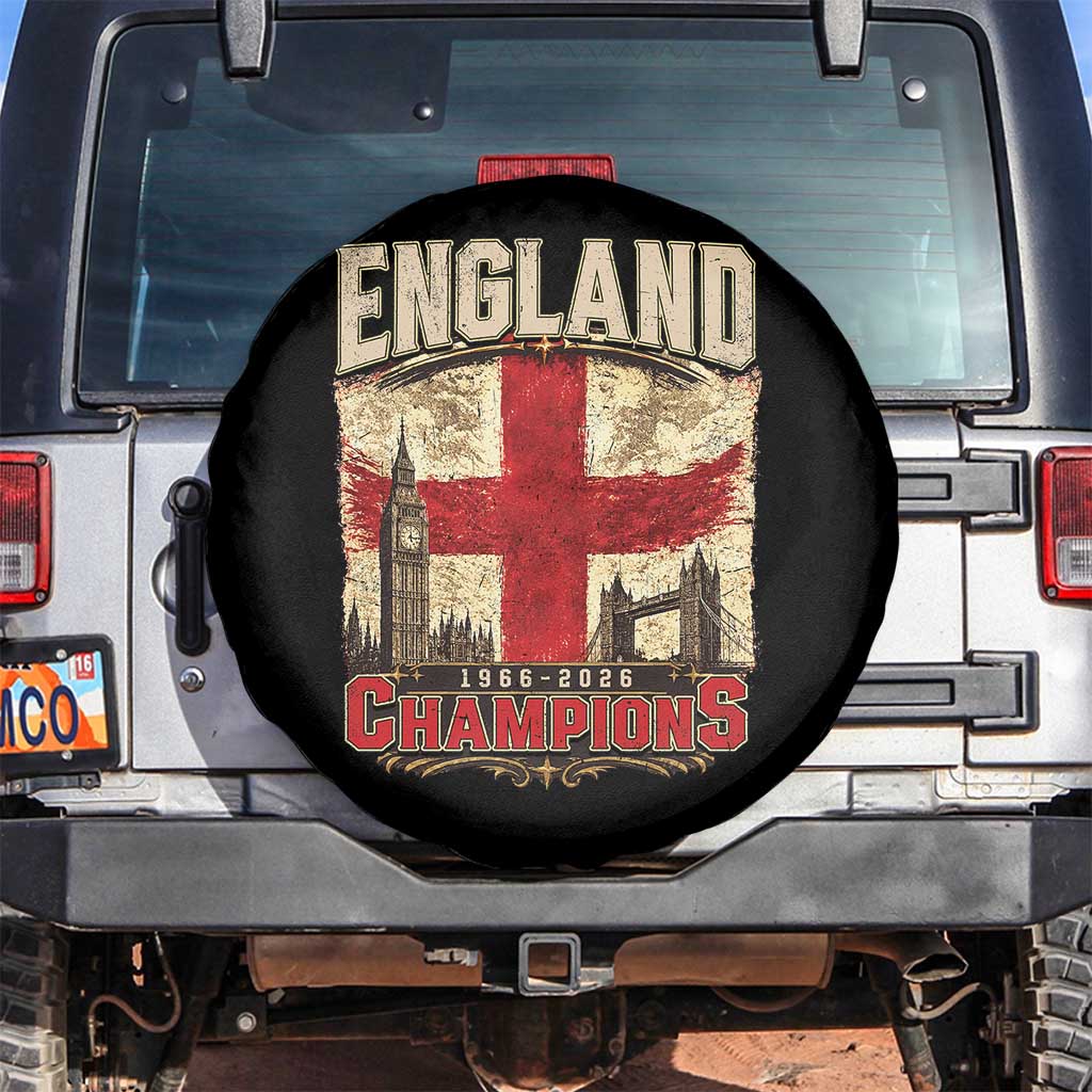 Vintage England Champions Spare Tire Cover Proud Football Fan Heritage