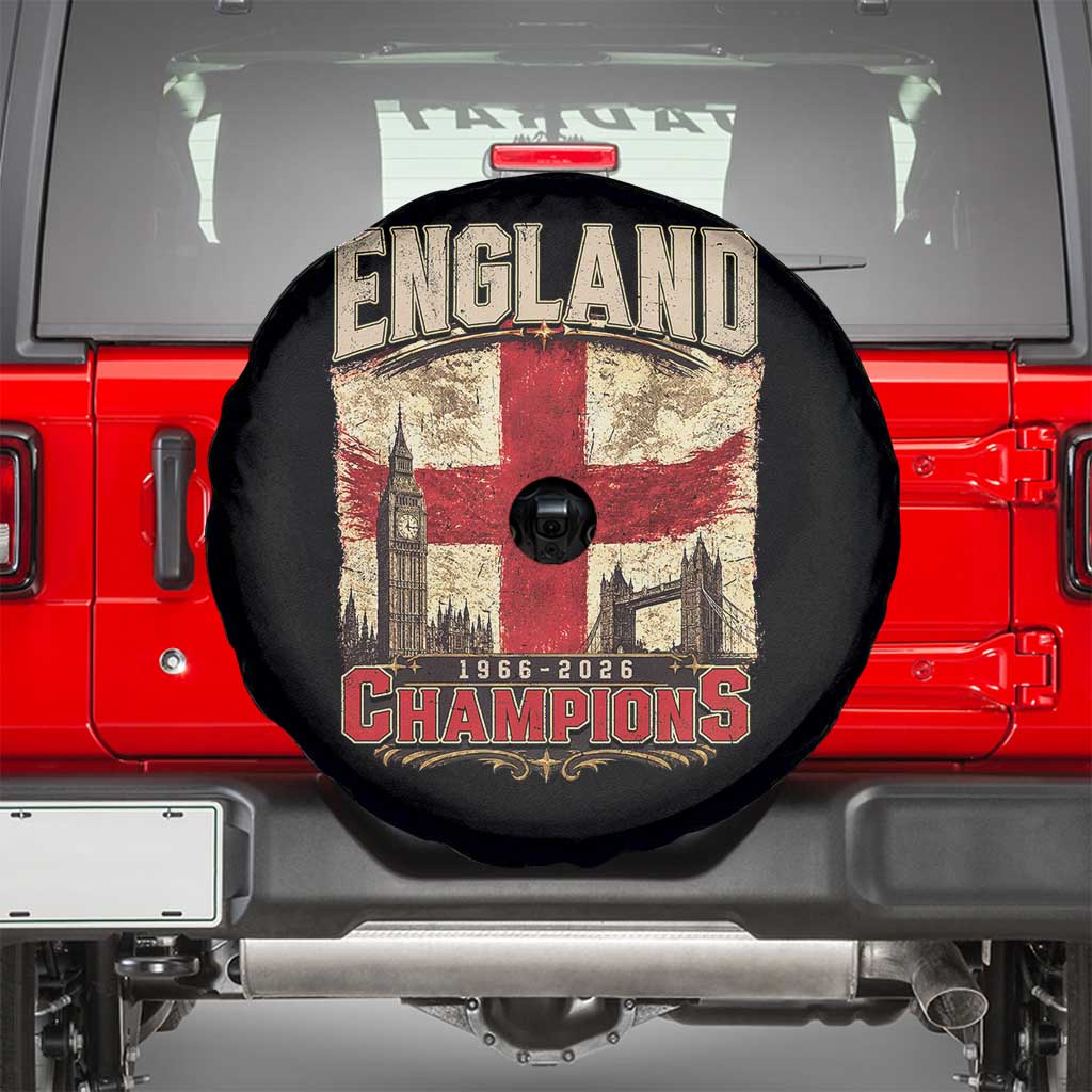 Vintage England Champions Spare Tire Cover Proud Football Fan Heritage