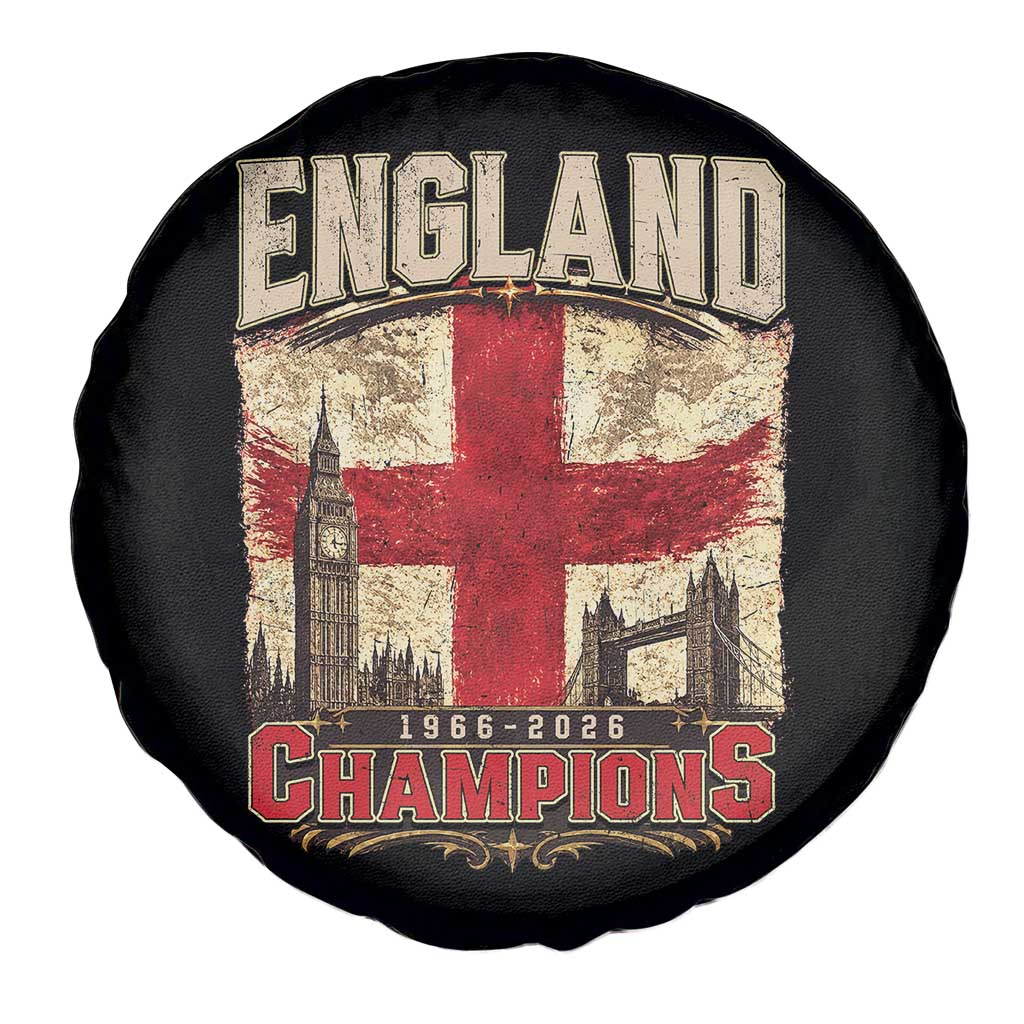 Vintage England Champions Spare Tire Cover Proud Football Fan Heritage