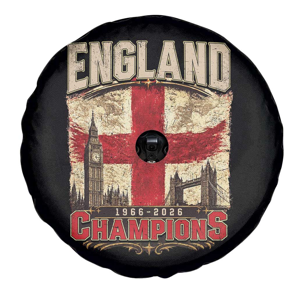 Vintage England Champions Spare Tire Cover Proud Football Fan Heritage