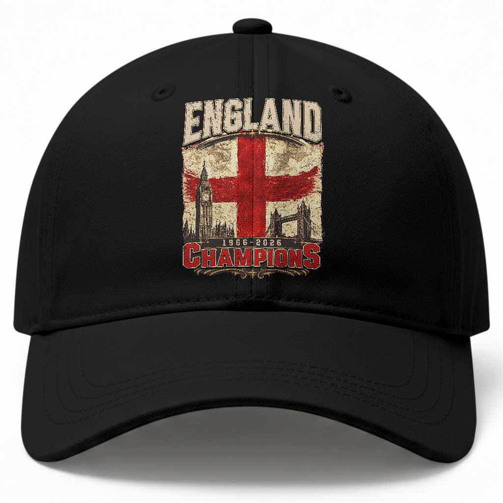 Vintage England Champions Baseball Cap Proud Football Fan Heritage