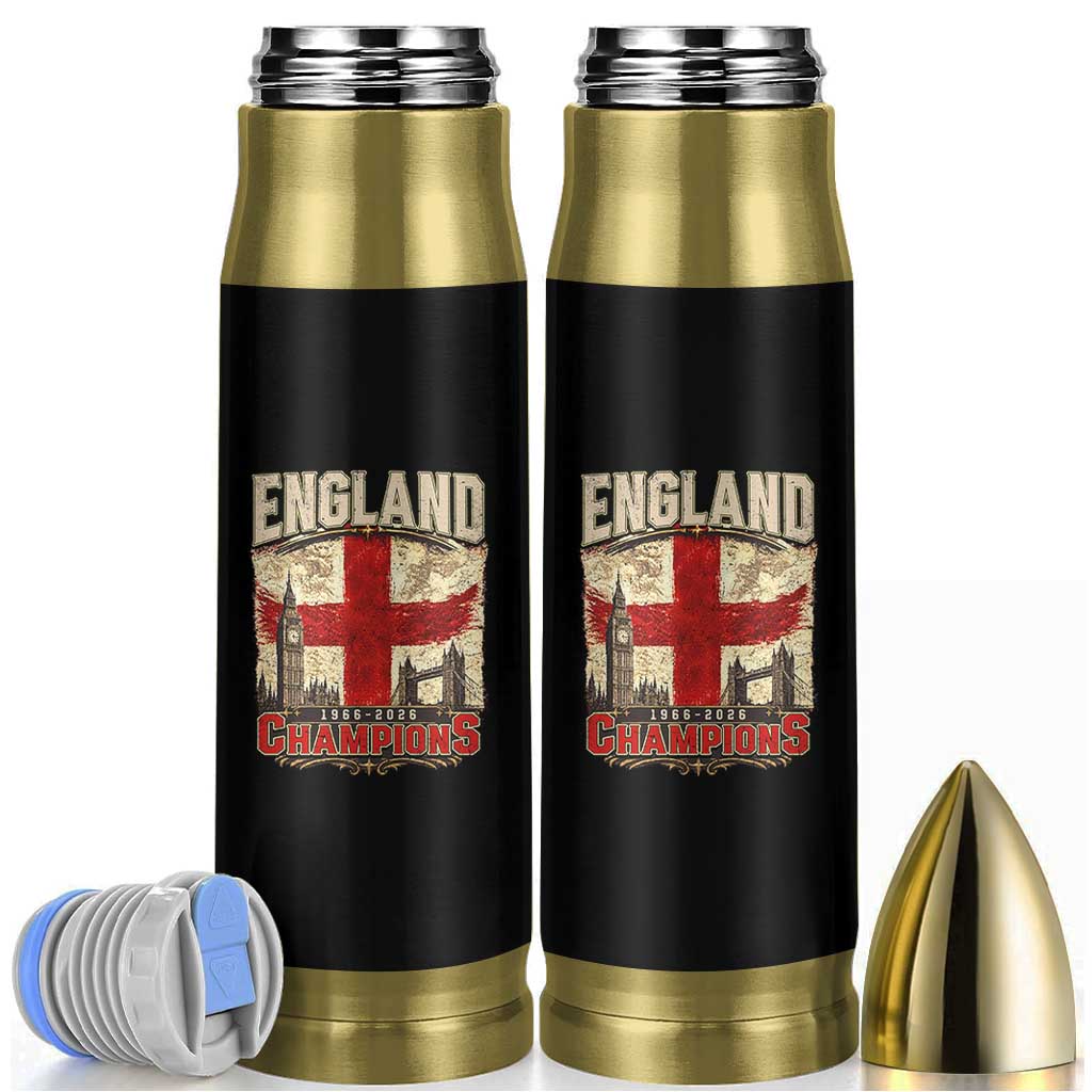 Vintage England Champions Bullet Tumbler Proud Football Fan Heritage