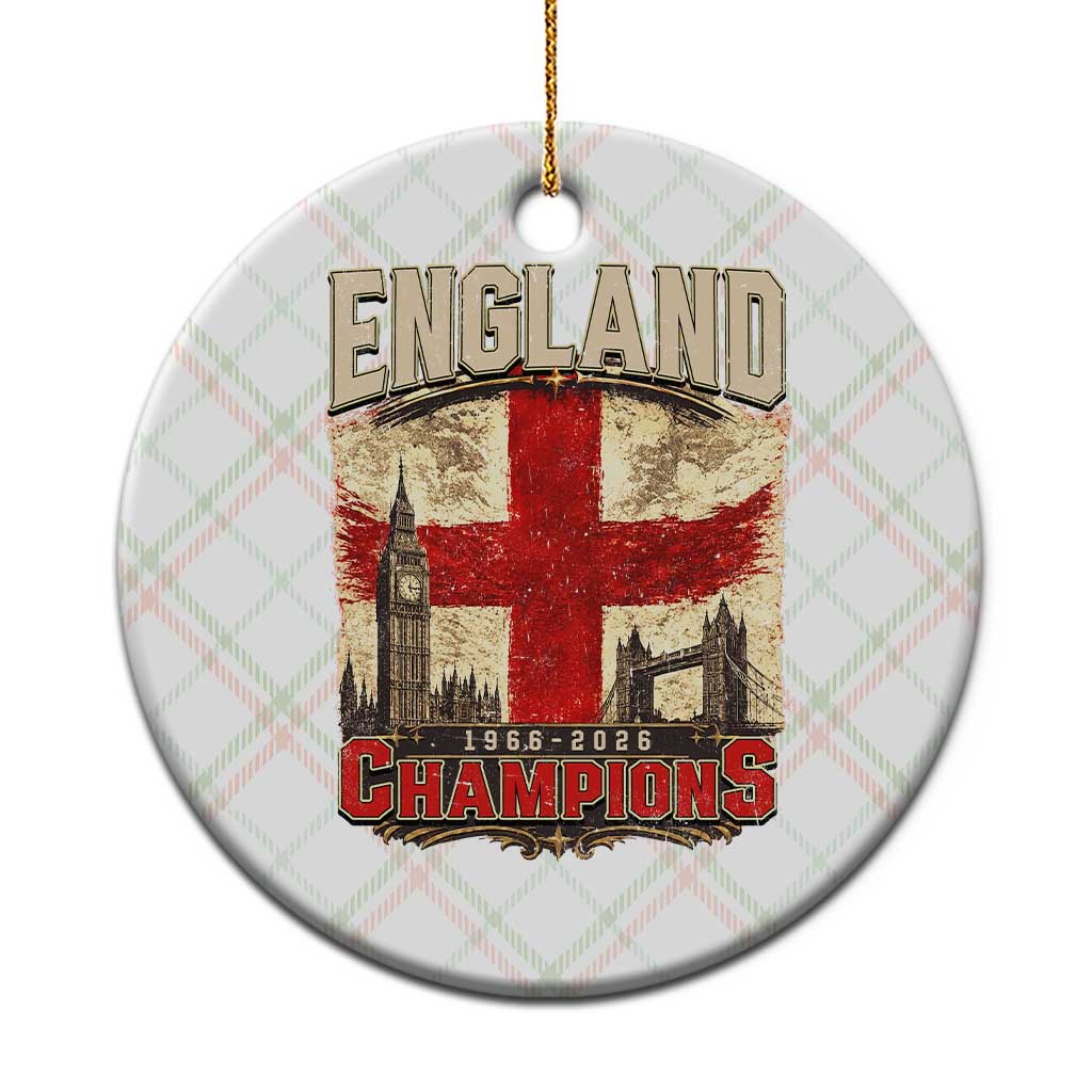 Vintage England Champions Ceramic Ornament Proud Football Fan Heritage