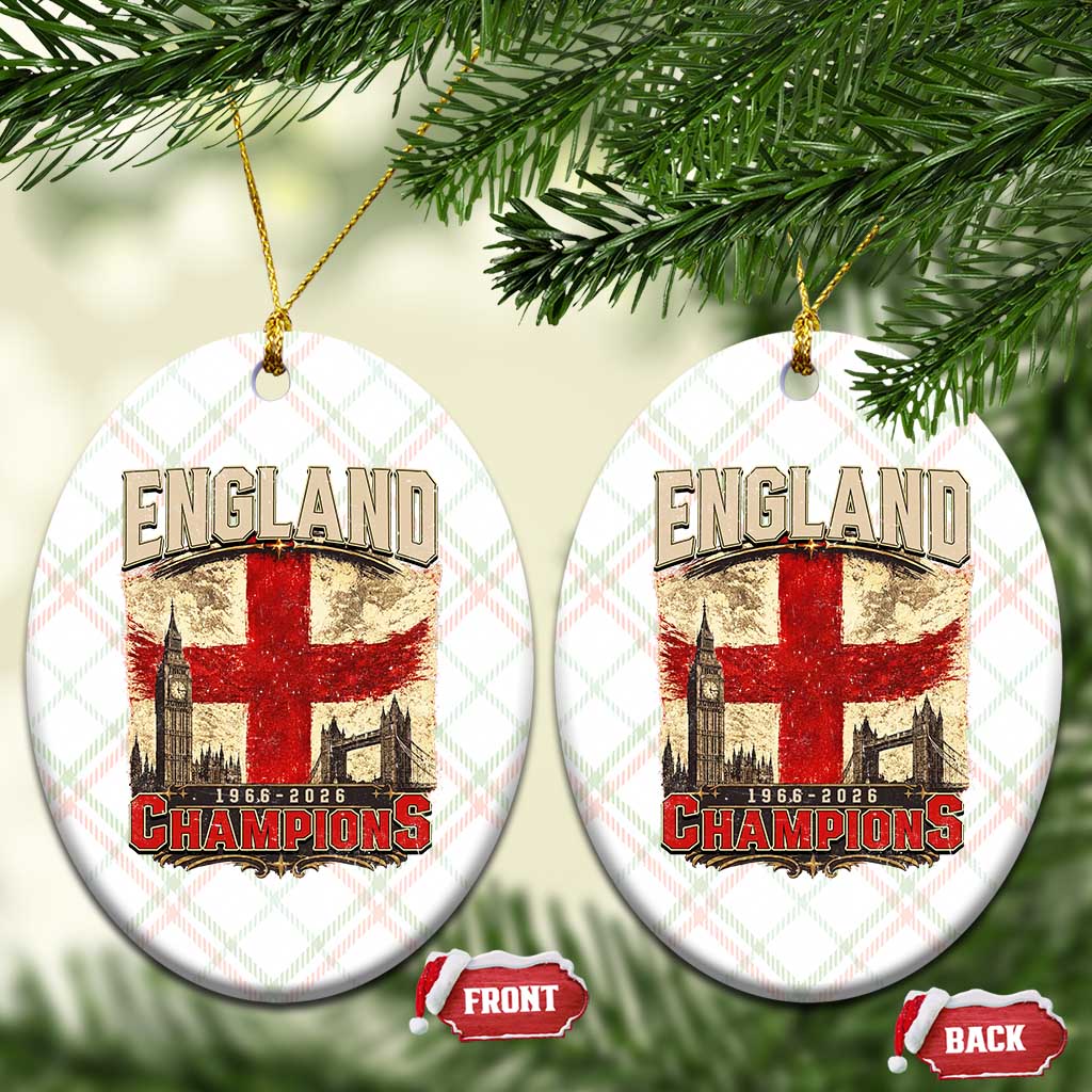 Vintage England Champions Ceramic Ornament Proud Football Fan Heritage