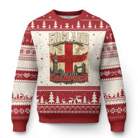 Vintage England Champions Ugly Christmas Sweater Proud Football Fan Heritage