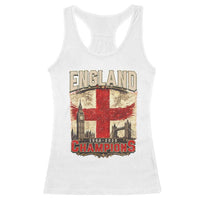 Vintage England Champions Racerback Tank Top Proud Football Fan Heritage