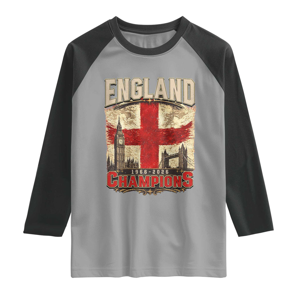 Vintage England Champions Raglan Shirt Proud Football Fan Heritage