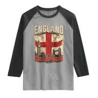 Vintage England Champions Raglan Shirt Proud Football Fan Heritage