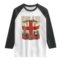 Vintage England Champions Raglan Shirt Proud Football Fan Heritage