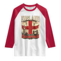 Vintage England Champions Raglan Shirt Proud Football Fan Heritage
