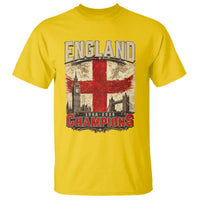 Vintage England Champions T Shirt Proud Football Fan Heritage