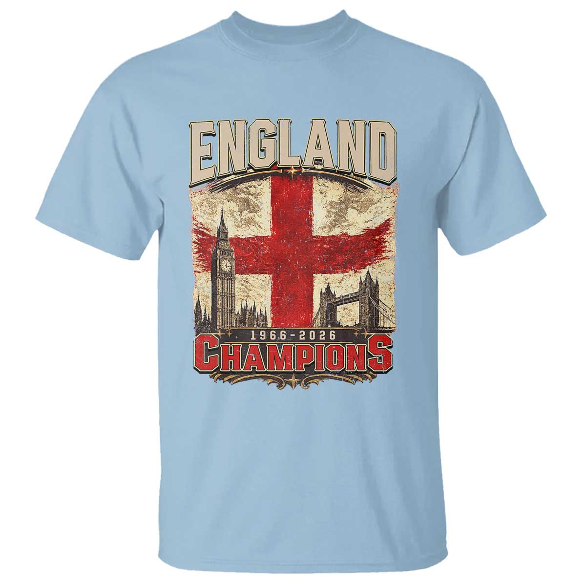 Vintage England Champions T Shirt Proud Football Fan Heritage