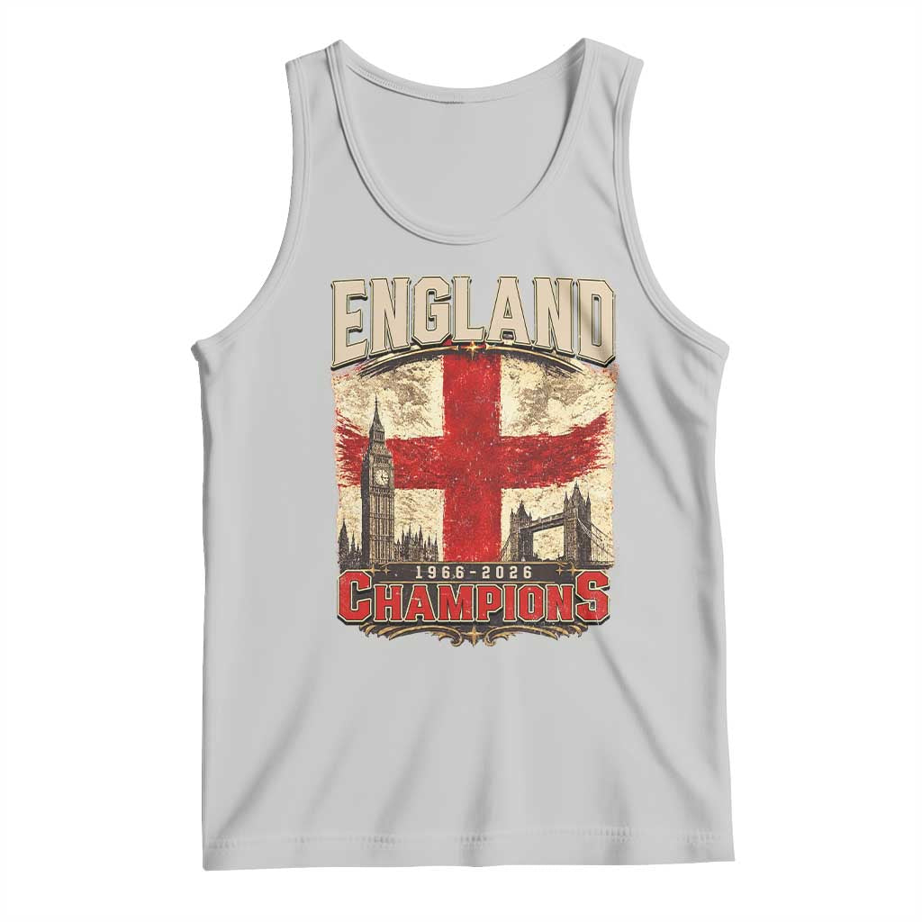 Vintage England Champions Tank Top Proud Football Fan Heritage