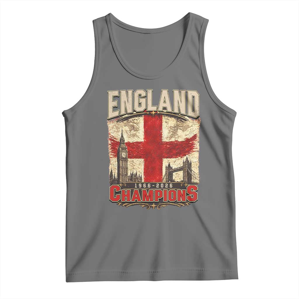 Vintage England Champions Tank Top Proud Football Fan Heritage