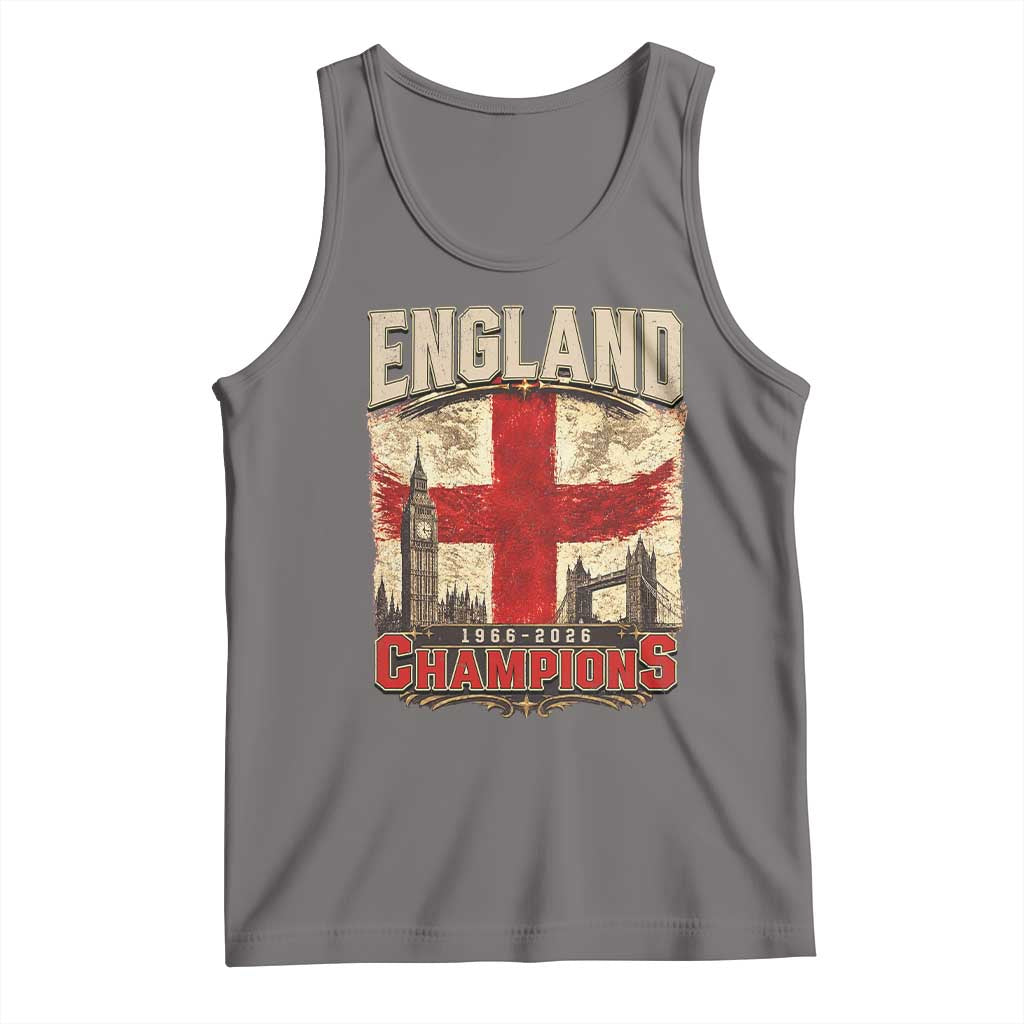 Vintage England Champions Tank Top Proud Football Fan Heritage