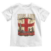 Vintage England Champions Toddler T Shirt Proud Football Fan Heritage