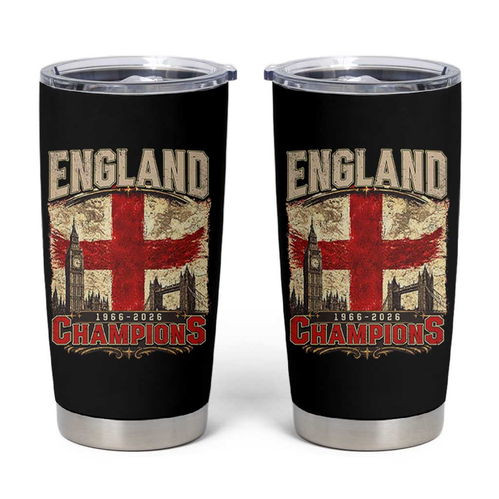 Vintage England Champions Tumbler Cup Proud Football Fan Heritage